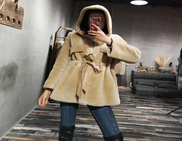 oftbuy 2020 doublefaced fur coat hood winter jacket women real merino sheep fur genuine leather belt warm streetwear outerwear3477605, Black
oftbuy 2020 doublefaced fur coat hood winter jacket women real merino sheep fur genuine leather belt warm streetwear outerwear3477605, Black