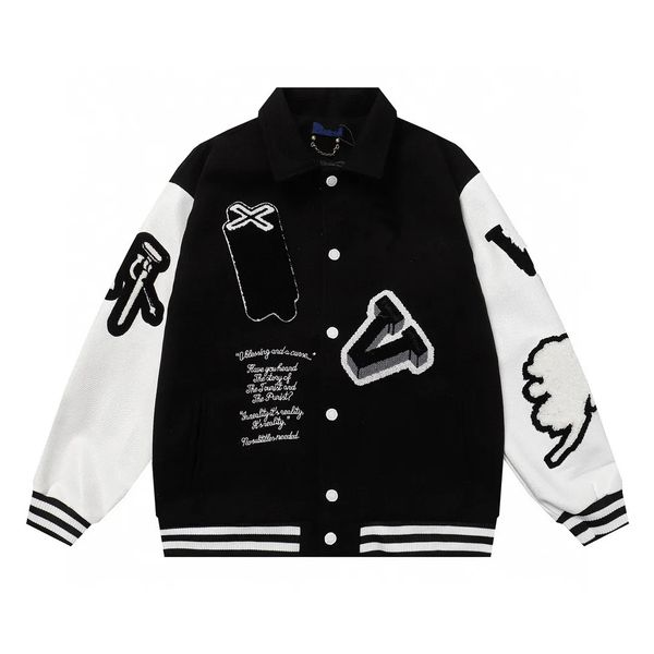 2024 mens designer varsity jackets high street multi-patches mixed leather varsity blouson button baseball jacket casual streetwear outerwea, Black;brown
2024 mens designer varsity jackets high street multi-patches mixed leather varsity blouson button baseball jacket casual streetwear outerwea, Black;brown