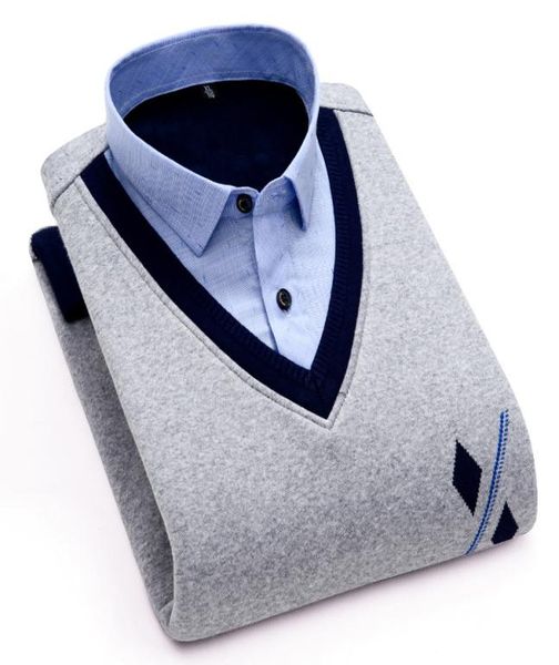 new design men shirt long sleeve winter warm shirts men039s plus velvet thickening fake two pullover sweater social men039s 4928745, White;black
new design men shirt long sleeve winter warm shirts men039s plus velvet thickening fake two pullover sweater social men039s 4928745, White;black