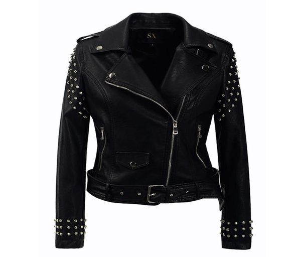 new 2018 autumn fashion women rivet motorcycle pu faux leather plus size jacket studded outerwear streetwear gothic jackets6766077, Black
new 2018 autumn fashion women rivet motorcycle pu faux leather plus size jacket studded outerwear streetwear gothic jackets6766077, Black