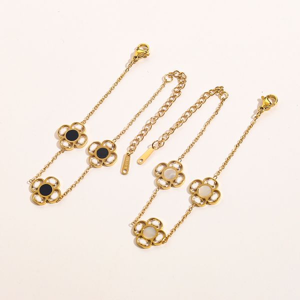 bangle fashion style bracelets women bangle wristband cuff chain designer flowers letter jewelry crystal 18k gold plated stainless steel wed, Black
bangle fashion style bracelets women bangle wristband cuff chain designer flowers letter jewelry crystal 18k gold plated stainless steel wed, Black