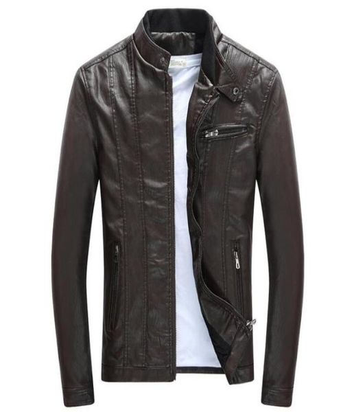 spring autumn mens pu leather jackets stand collar coats male motorcycle slim outerwear mens clothing6316861, Black;brown
spring autumn mens pu leather jackets stand collar coats male motorcycle slim outerwear mens clothing6316861, Black;brown