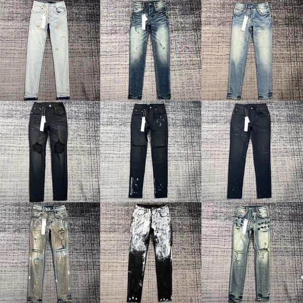 mens purple jeans designer stacked long pants ksubi ripped high street brand patch hole denim straight fashion streetwear silm249h, Blue
mens purple jeans designer stacked long pants ksubi ripped high street brand patch hole denim straight fashion streetwear silm249h, Blue