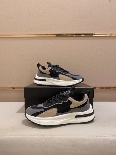 sneakers shoes for men re-nylon chunky rubber lug sole man brushed leather casual walking sports luxury designer footwear, Black
sneakers shoes for men re-nylon chunky rubber lug sole man brushed leather casual walking sports luxury designer footwear, Black