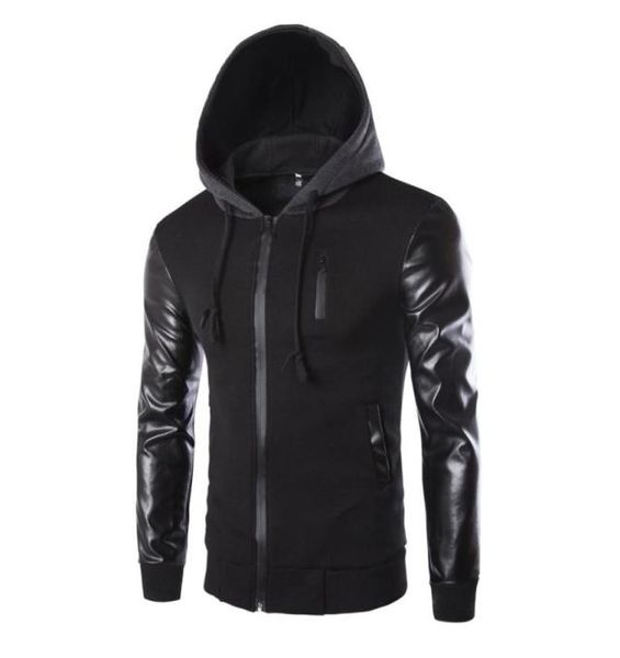 winter jacket men pu leather patchwork men039s jackets punk style autumn fashion coats men outerwear hooded male clothing 8444176, Black;brown
winter jacket men pu leather patchwork men039s jackets punk style autumn fashion coats men outerwear hooded male clothing 8444176, Black;brown