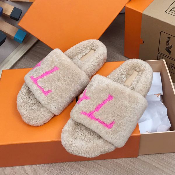 aseo flat slippers shearling warm slipper comfort women shoes embossed fur wool plush womens slides with box nylon winter slide sandals luxu, Black
aseo flat slippers shearling warm slipper comfort women shoes embossed fur wool plush womens slides with box nylon winter slide sandals luxu, Black
