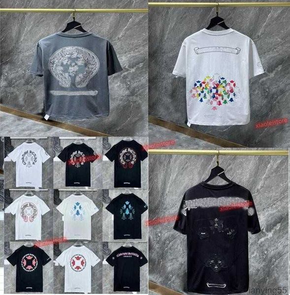 2023 ch classic men's heart luxury t shirt ch brand tees men women sanskrit letter chromes sweatshirts short sleeve horseshoe designer, White;black
2023 ch classic men's heart luxury t shirt ch brand tees men women sanskrit letter chromes sweatshirts short sleeve horseshoe designer, White;black