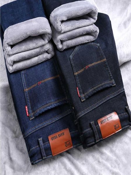 winter thermal warm flannel stretch jeans mens winter quality famous brand fleece pants men straight flocking trousers jeans x06216619220, Blue
winter thermal warm flannel stretch jeans mens winter quality famous brand fleece pants men straight flocking trousers jeans x06216619220, Blue