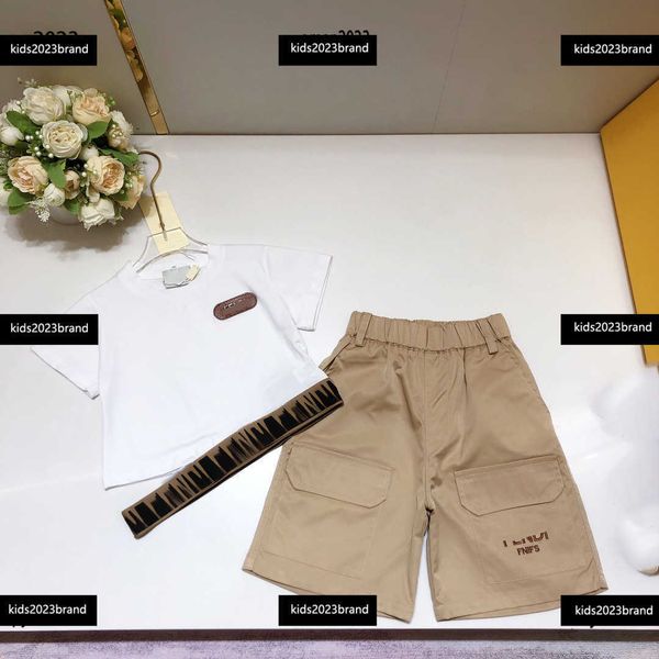 tracksuits kids designer clothes t-shirt set size 110-160 cm 2pcs letter printed ribbon t-shirt and pocket decorative shorts may10, White
tracksuits kids designer clothes t-shirt set size 110-160 cm 2pcs letter printed ribbon t-shirt and pocket decorative shorts may10, White