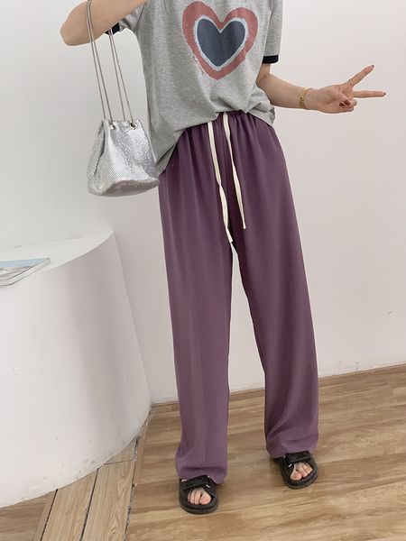 women's pants s summer thin straight pant women full length 2023 pure draw string high waist loose casual trousers of great quality 230, Black;white
women's pants s summer thin straight pant women full length 2023 pure draw string high waist loose casual trousers of great quality 230, Black;white
