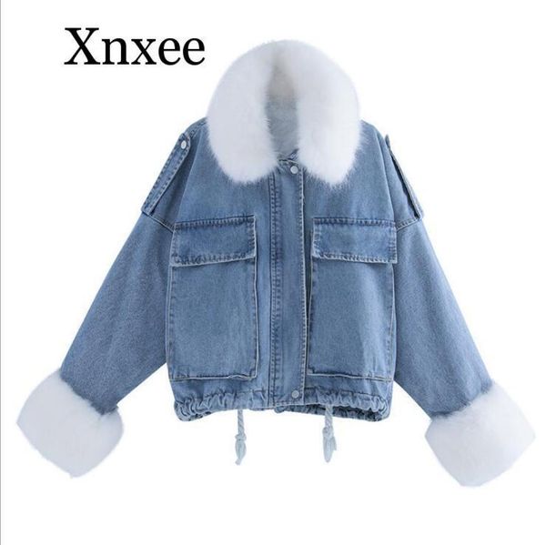 russia fashion korean thicken women jeans jacket winter 2020 long sleeve big fur collar warm ladies denim coats outerwear9136374, Black;brown
russia fashion korean thicken women jeans jacket winter 2020 long sleeve big fur collar warm ladies denim coats outerwear9136374, Black;brown