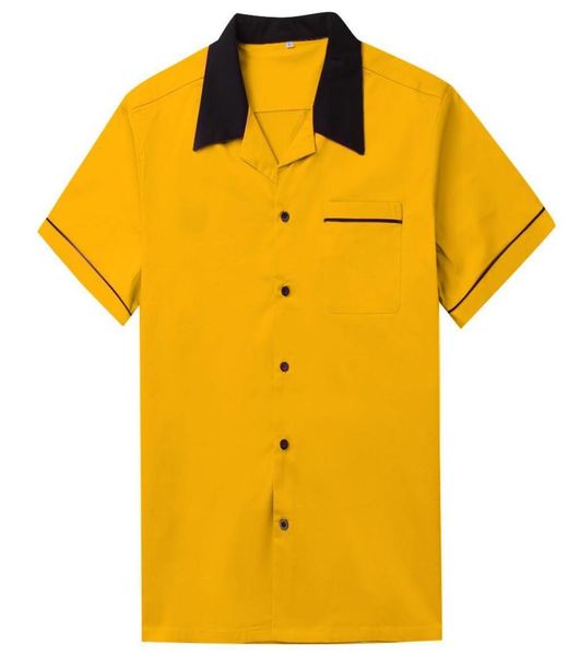 white bowling shirt short sleeve classic retro shirt st117y yellow red cotton midcentury inspired style men shirts5609622, White;black
white bowling shirt short sleeve classic retro shirt st117y yellow red cotton midcentury inspired style men shirts5609622, White;black