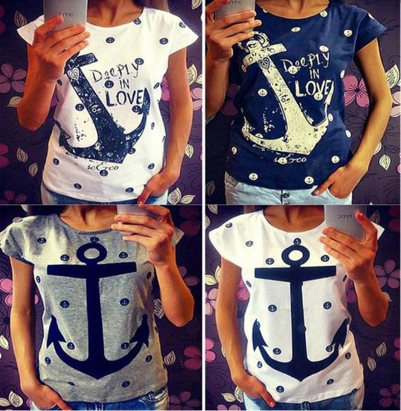 fashion t shirts for women ship039s anchor print tshirt navy sailor short sleeve plus size femininas tees tshirt nv0745168285111718, White
fashion t shirts for women ship039s anchor print tshirt navy sailor short sleeve plus size femininas tees tshirt nv0745168285111718, White