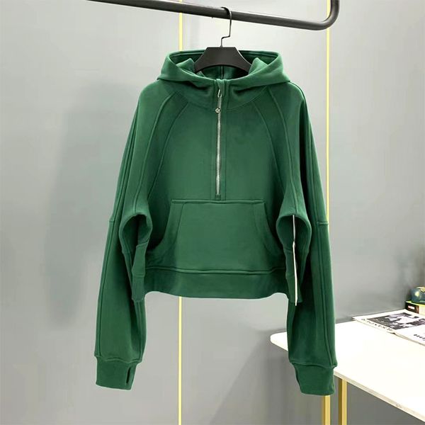 winter plush and thick hoodie lulu matching scuba women's loose casual autumn and winter coat plush and warm hooded sweater with half z, Gray
winter plush and thick hoodie lulu matching scuba women's loose casual autumn and winter coat plush and warm hooded sweater with half z, Gray