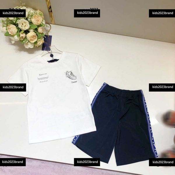 tracksuits designer baby clothes kids summer sports sets 2pcs back shoe pattern printed t-shirt and shorts #multiple product, White
tracksuits designer baby clothes kids summer sports sets 2pcs back shoe pattern printed t-shirt and shorts #multiple product, White