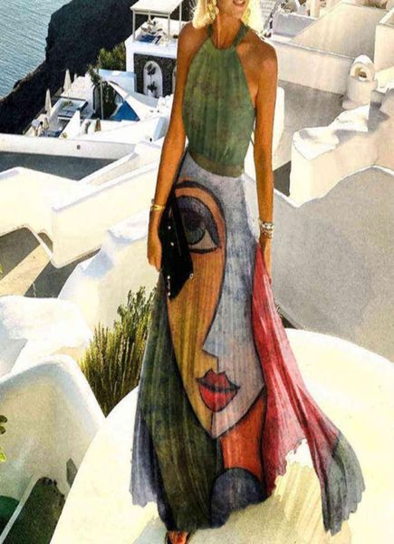 off shoulder long dress summer halter sleeveless pleated maxi dresses vintage print party dress female beach boho dresses y222320465, Black;gray
off shoulder long dress summer halter sleeveless pleated maxi dresses vintage print party dress female beach boho dresses y222320465, Black;gray