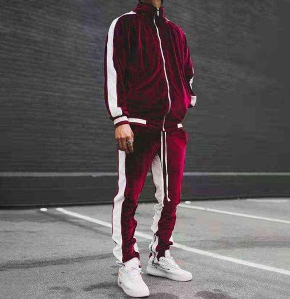 spring autumn men039s velvet set sport suit male plus velour thick hoodies pants warm sweatshirt sportswear tracksuit for men 2471178, Gray 
spring autumn men039s velvet set sport suit male plus velour thick hoodies pants warm sweatshirt sportswear tracksuit for men 2471178, Gray