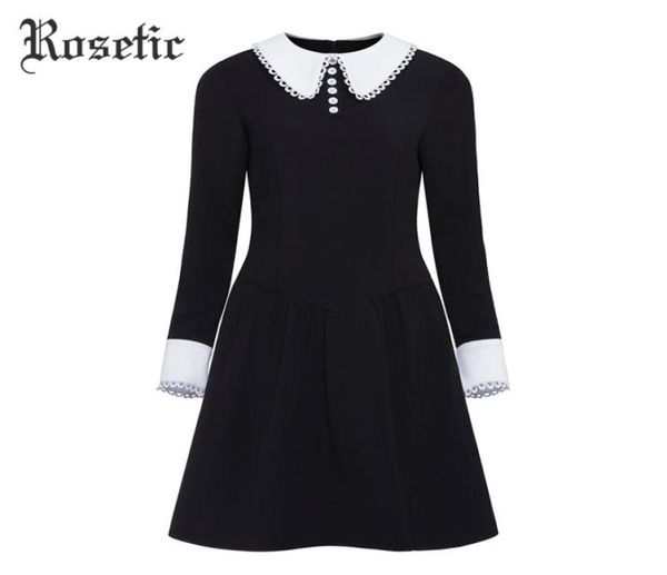 rosetic vintage dress women black autumn patchwork aline dress slim peter pan collar lady office preppy fashion gothic dresses y24778808, White;black
rosetic vintage dress women black autumn patchwork aline dress slim peter pan collar lady office preppy fashion gothic dresses y24778808, White;black