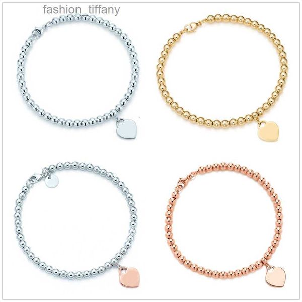 fashion 925 sterling silver tag love heart bracelets original classic t beaded bracelet 4mm rose gold bead man women jewelry lovers gifts wi, Black
fashion 925 sterling silver tag love heart bracelets original classic t beaded bracelet 4mm rose gold bead man women jewelry lovers gifts wi, Black