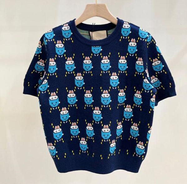 letter jacquard women knits cute cartoon short sleeve crew neck knitted tees for lady2330788, White
letter jacquard women knits cute cartoon short sleeve crew neck knitted tees for lady2330788, White