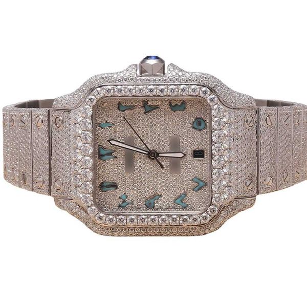 buss down date just swiss movement blue arabic number dial iced out hip hop men jewelry d vvs real moissanite diamond watch, Slivery;brown
buss down date just swiss movement blue arabic number dial iced out hip hop men jewelry d vvs real moissanite diamond watch, Slivery;brown