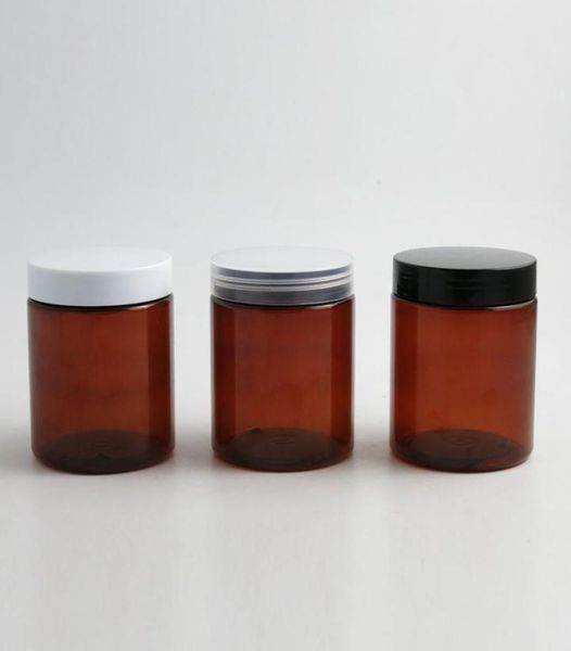 30 x round cosmetic cream jar with plastic lids pet amber black bottle packaging lotion big container 250g 250ml5700006
30 x round cosmetic cream jar with plastic lids pet amber black bottle packaging lotion big container 250g 250ml5700006