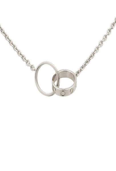 fashion luxury necklace designers screw diamonds double circle love necklaces for couples platinum gold rose pendant stainless ste4139925, Silver
fashion luxury necklace designers screw diamonds double circle love necklaces for couples platinum gold rose pendant stainless ste4139925, Silver