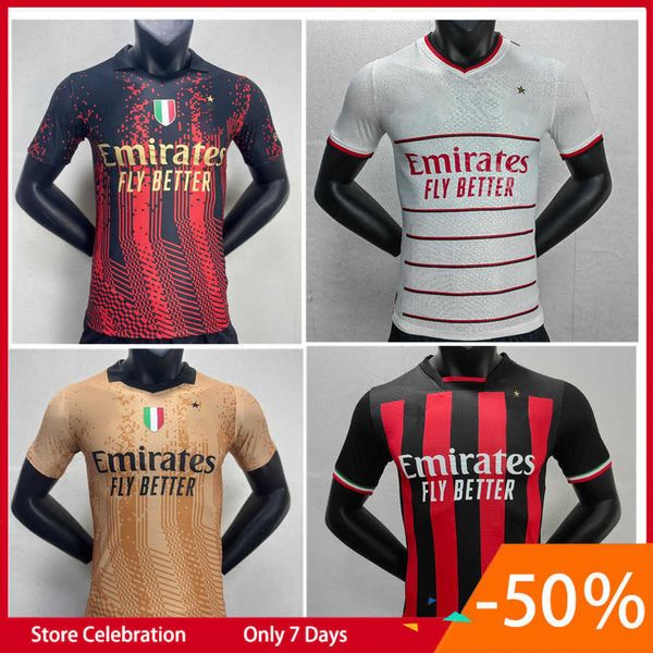 player version ibrahimovic 22 23 4th soccer jerseys giroud de ketelaere r. leao tonali theo ac milans special football shirt kit, White;black
player version ibrahimovic 22 23 4th soccer jerseys giroud de ketelaere r. leao tonali theo ac milans special football shirt kit, White;black