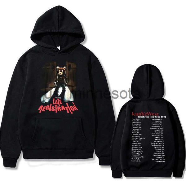 men's hoodies sweatshirts rapper late registration tour 2005 same style graphic hoodie men hip hop vintage oversized sweatshirt men, Black
men's hoodies sweatshirts rapper late registration tour 2005 same style graphic hoodie men hip hop vintage oversized sweatshirt men, Black