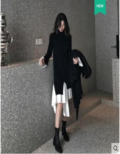 european fashion new design women039s personality long flare sleeve knitted patchwork asymmetric ruffles bottom long sweater dr2549743, Black;gray
european fashion new design women039s personality long flare sleeve knitted patchwork asymmetric ruffles bottom long sweater dr2549743, Black;gray