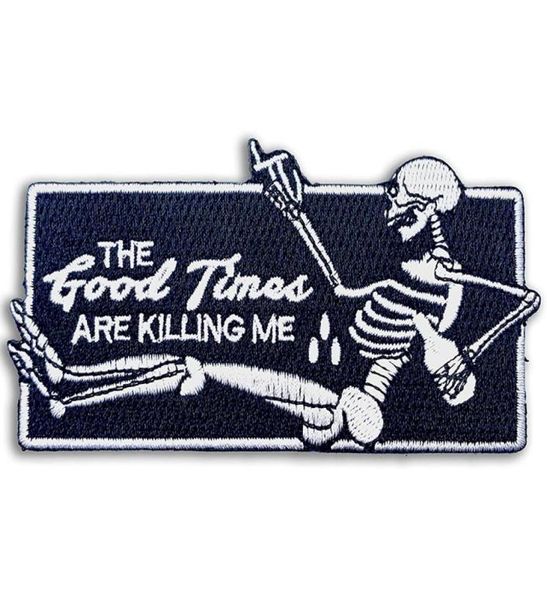 the good times are killing me sewing notions 100 embroidered iron on patches sew on skull novelty diy applique custom for clothin6297744, Black
the good times are killing me sewing notions 100 embroidered iron on patches sew on skull novelty diy applique custom for clothin6297744, Black