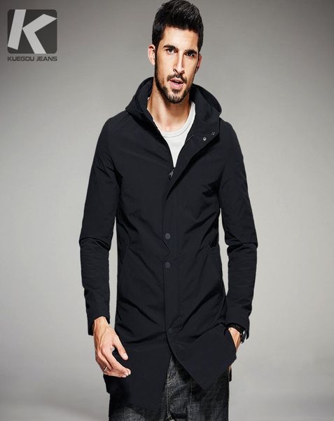whole kuegou 2017 spring mens casual trench black hooded long coats brand clothing man039s slim overcoat male windbreaker 4353282, Tan;black
whole kuegou 2017 spring mens casual trench black hooded long coats brand clothing man039s slim overcoat male windbreaker 4353282, Tan;black