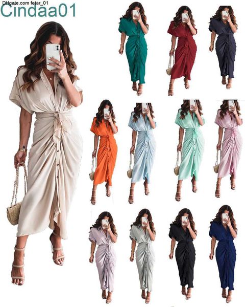 clothing designer womens 2023summer new solid dress commuting fashion forged face long dresses shirt dress women's wear, White
clothing designer womens 2023summer new solid dress commuting fashion forged face long dresses shirt dress women's wear, White