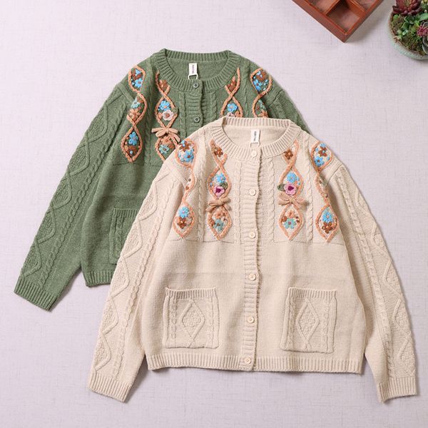womens knits tees autumn winter sweet mori style knitted cardigan sweater women long sleeve twist 230818, White
womens knits tees autumn winter sweet mori style knitted cardigan sweater women long sleeve twist 230818, White