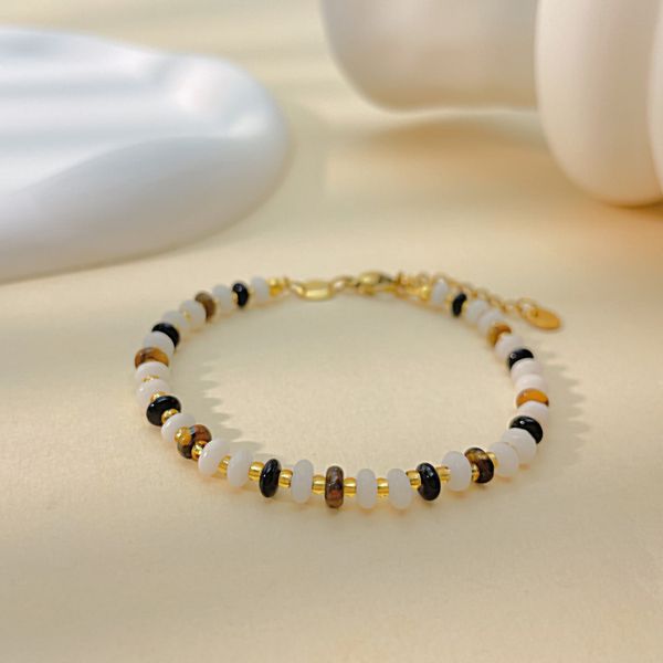 colorful natural stone tiger eye agate beaded strands bracelet for couple gift, Black
colorful natural stone tiger eye agate beaded strands bracelet for couple gift, Black