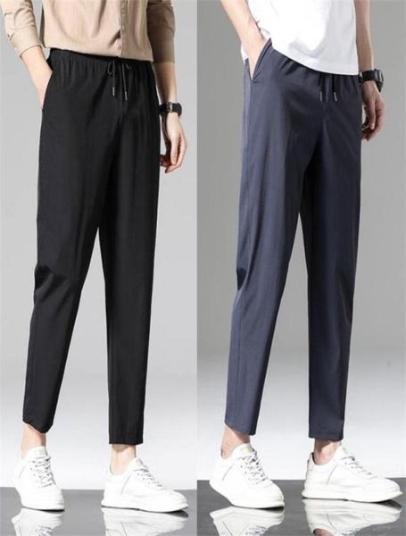 men039s pants ice silk men summer casual sweatpants comfort elastic waist skinny trouser stylemen039s6806895, Black
men039s pants ice silk men summer casual sweatpants comfort elastic waist skinny trouser stylemen039s6806895, Black