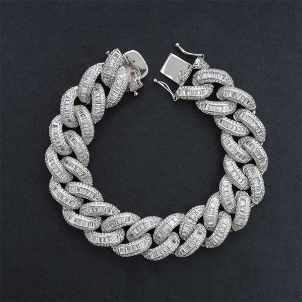 wholesale diamond buss down brass cz hip hop necklaces charm cuban link bracelet, Silver
wholesale diamond buss down brass cz hip hop necklaces charm cuban link bracelet, Silver