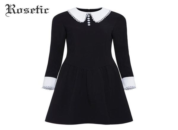 rosetic vintage dress women black autumn patchwork aline dress slim peter pan collar lady office preppy fashion gothic dresses y29375958, White;black
rosetic vintage dress women black autumn patchwork aline dress slim peter pan collar lady office preppy fashion gothic dresses y29375958, White;black