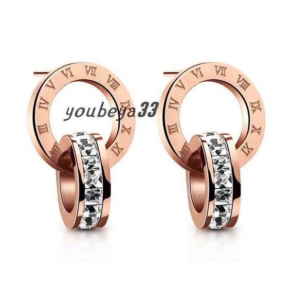 korean simple rome designer letters stud earrings 18k rose gold stainless steel retron vintage ear rings earring earing with shining crystal, Golden;silver
korean simple rome designer letters stud earrings 18k rose gold stainless steel retron vintage ear rings earring earing with shining crystal, Golden;silver