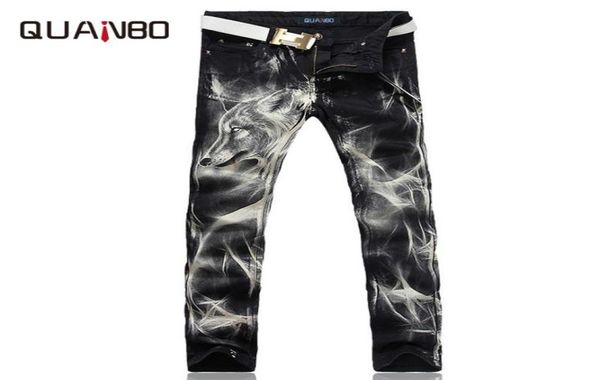 2019 new fashion men039s wolf printed jeans men slim straight black stretch jeans designer pants nightclubs singer7894187, Blue
2019 new fashion men039s wolf printed jeans men slim straight black stretch jeans designer pants nightclubs singer7894187, Blue