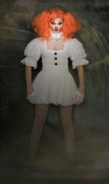 women039s pennywise costume cosplay scary clown halloween fancy dress outfit ms1044 mxl5480153, Black;red
women039s pennywise costume cosplay scary clown halloween fancy dress outfit ms1044 mxl5480153, Black;red