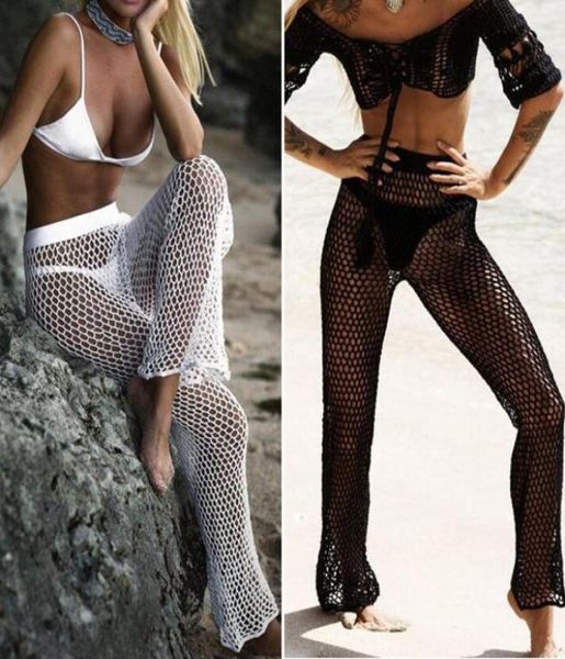 knitted hollowout beach fishing net pants women hand crochet beach long sunscreen trousers bikini swimsuit8755468, White;black
knitted hollowout beach fishing net pants women hand crochet beach long sunscreen trousers bikini swimsuit8755468, White;black