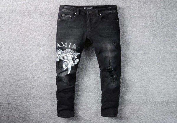 men039s jeans amri ripped pants fashion hip hop clothing version autumn winter high street trendy cupid printed letters large s7892086, Blue
men039s jeans amri ripped pants fashion hip hop clothing version autumn winter high street trendy cupid printed letters large s7892086, Blue