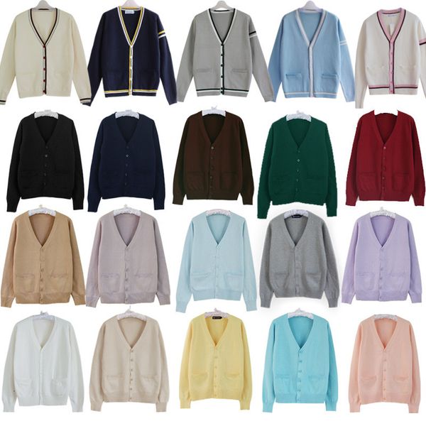 womens knits tees girl kawaii japan jk uniform v neck button knit outwear women cute cardigan sweater school cosplay with pockets 230818, White
womens knits tees girl kawaii japan jk uniform v neck button knit outwear women cute cardigan sweater school cosplay with pockets 230818, White
