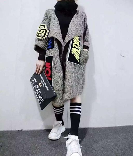 new women individuality appliques long cardigans fashion thick knitted sweater coat women039s sweater shawl and ponchos6256836, White;black
new women individuality appliques long cardigans fashion thick knitted sweater coat women039s sweater shawl and ponchos6256836, White;black