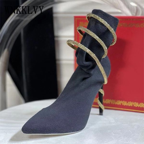 boots stretch ankle womans pointed toe short heels snake catwalk stiletto shoes casual fall party skirt 230818, Black
boots stretch ankle womans pointed toe short heels snake catwalk stiletto shoes casual fall party skirt 230818, Black