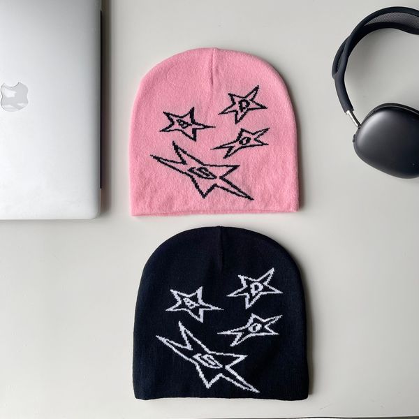 beanie skull caps haerin s same korean designer y2k color matching star letter elastic knitted hat trend in autumn and winter beanies cat 23, Blue;gray
beanie skull caps haerin s same korean designer y2k color matching star letter elastic knitted hat trend in autumn and winter beanies cat 23, Blue;gray