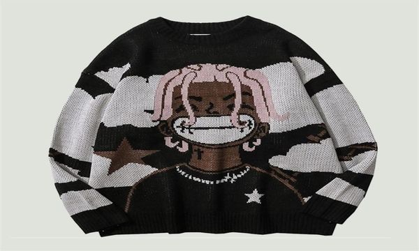men039s sweaters fashion harajuku vintage cartoon anime knitted jumper sweater mens hip hop streetwear oversize loose casual ug9504190, White;black
men039s sweaters fashion harajuku vintage cartoon anime knitted jumper sweater mens hip hop streetwear oversize loose casual ug9504190, White;black