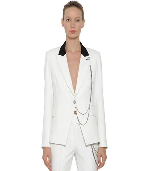 new women blazers white single button classic suit jacket office lady slim formal outwear work coat p7884676041, White;black
new women blazers white single button classic suit jacket office lady slim formal outwear work coat p7884676041, White;black