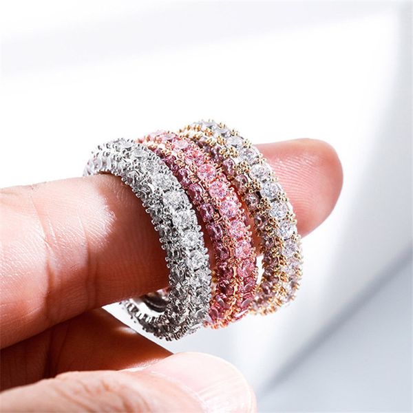 hiphop three rows copper diamond couples ring designer for man woman party rose gold aaa cubic zirconia silver womens mens rings fashion pun, Golden;silver
hiphop three rows copper diamond couples ring designer for man woman party rose gold aaa cubic zirconia silver womens mens rings fashion pun, Golden;silver